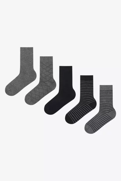 جوراب سوکیت مشکی مردانه با جزئیات برند Penti - 881275490