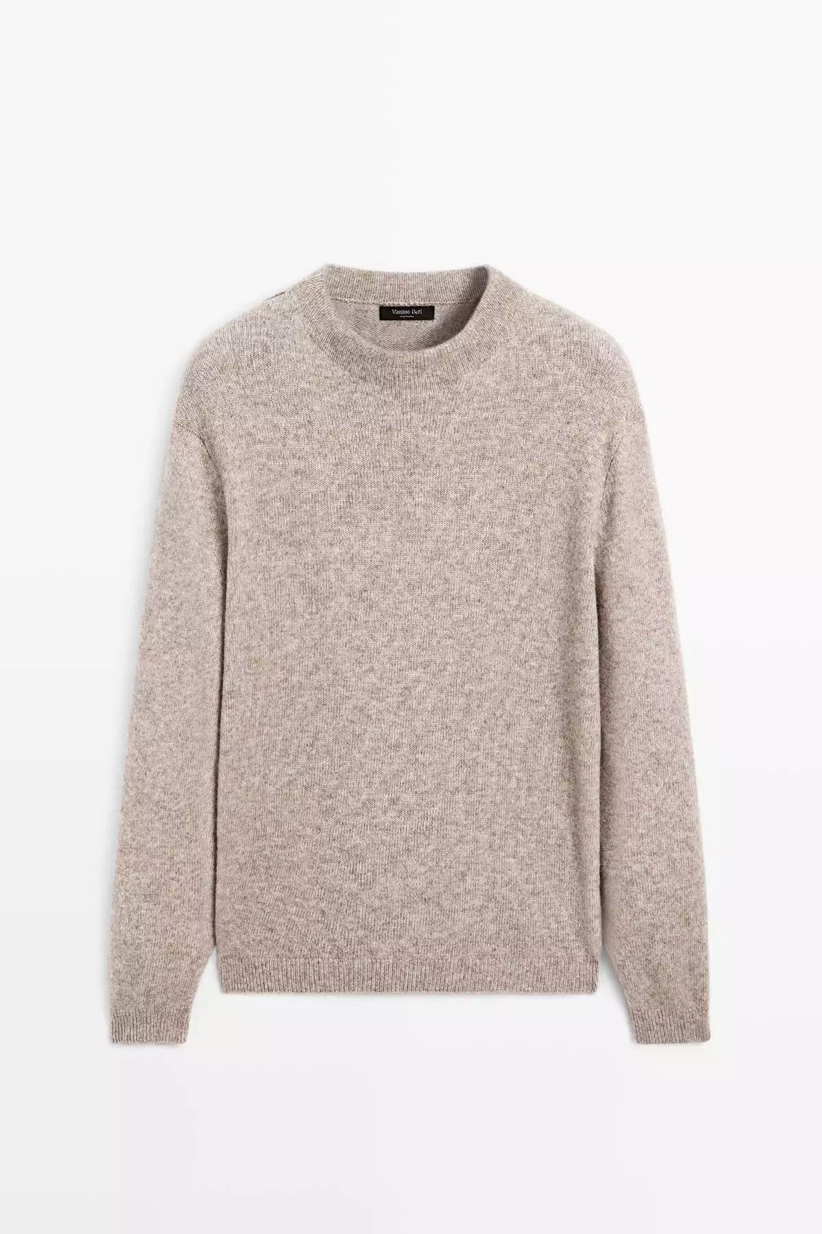 کلاهبرش بافتنی یقه گرد از ترکیب پشم یونو برند Massimo Dutti - 1024807423