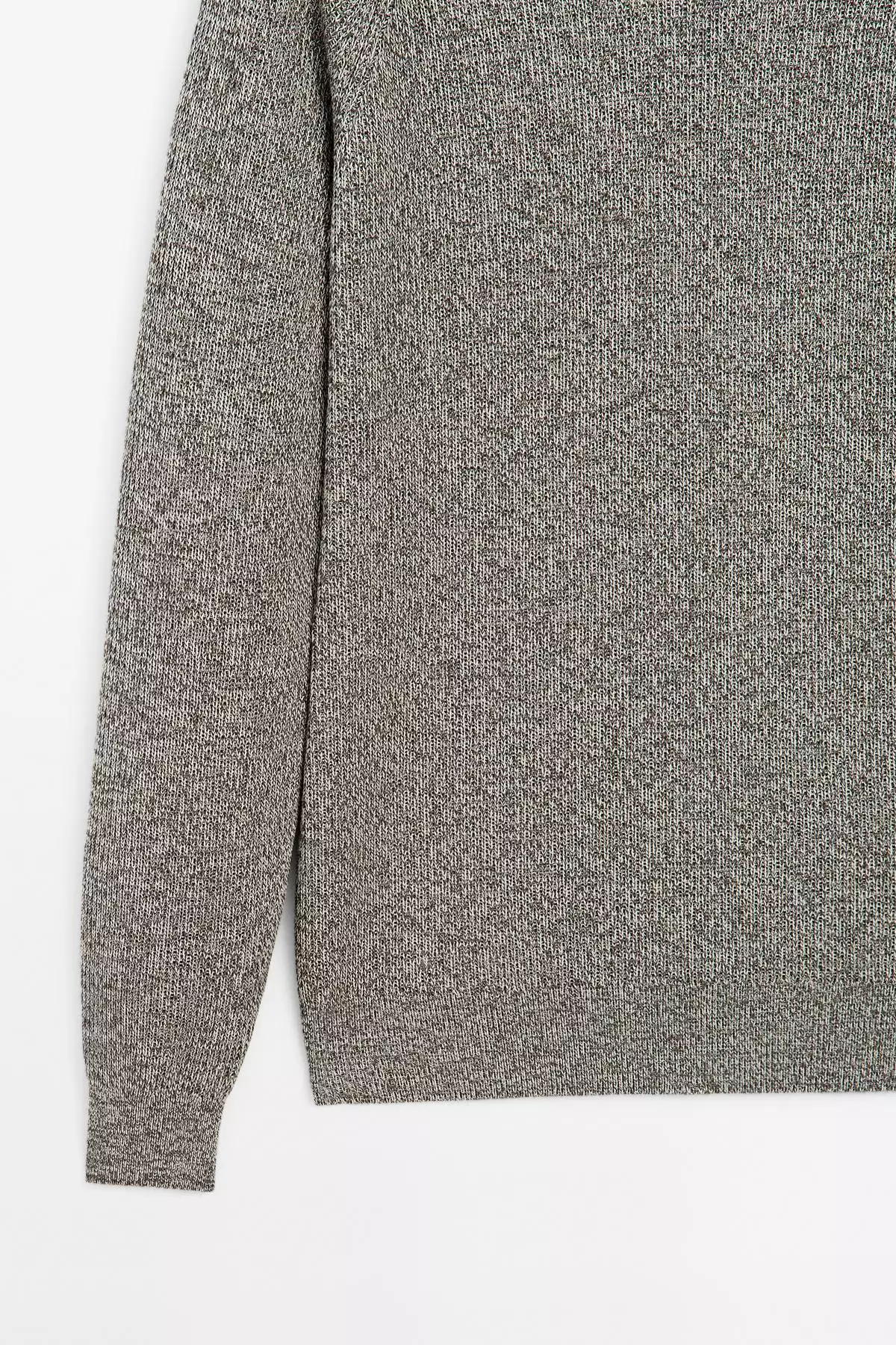 کاپشن با یقه گرد از جنس تریکو موچین برند Massimo Dutti - 963076533
