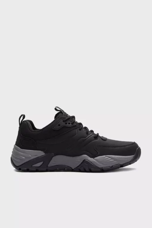 کفش ورزشی آرچ فیت با لوگو چرم مردانه مدل 204409 مشکی برند Skechers - 904104925
