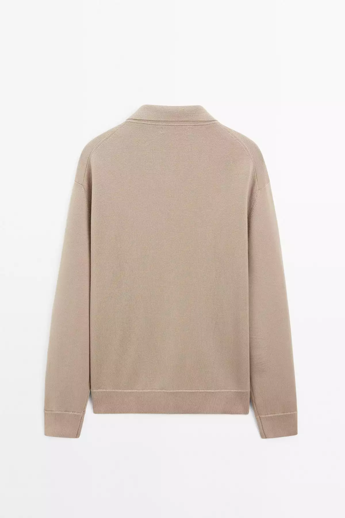 ژاکت بافته شده از الیاف نخی ترکیبی با زیپ برند Massimo Dutti - 969524592