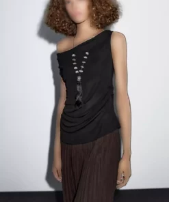 پلیس midi دامن برند Massimo Dutti - 966712702