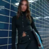 کت جیکه دار فیتیلی برند Bershka - 984750387