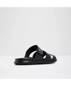 ویندام - دمپایی سیاه ساده از چرم طبیعی مردانه برند Aldo - 922141040