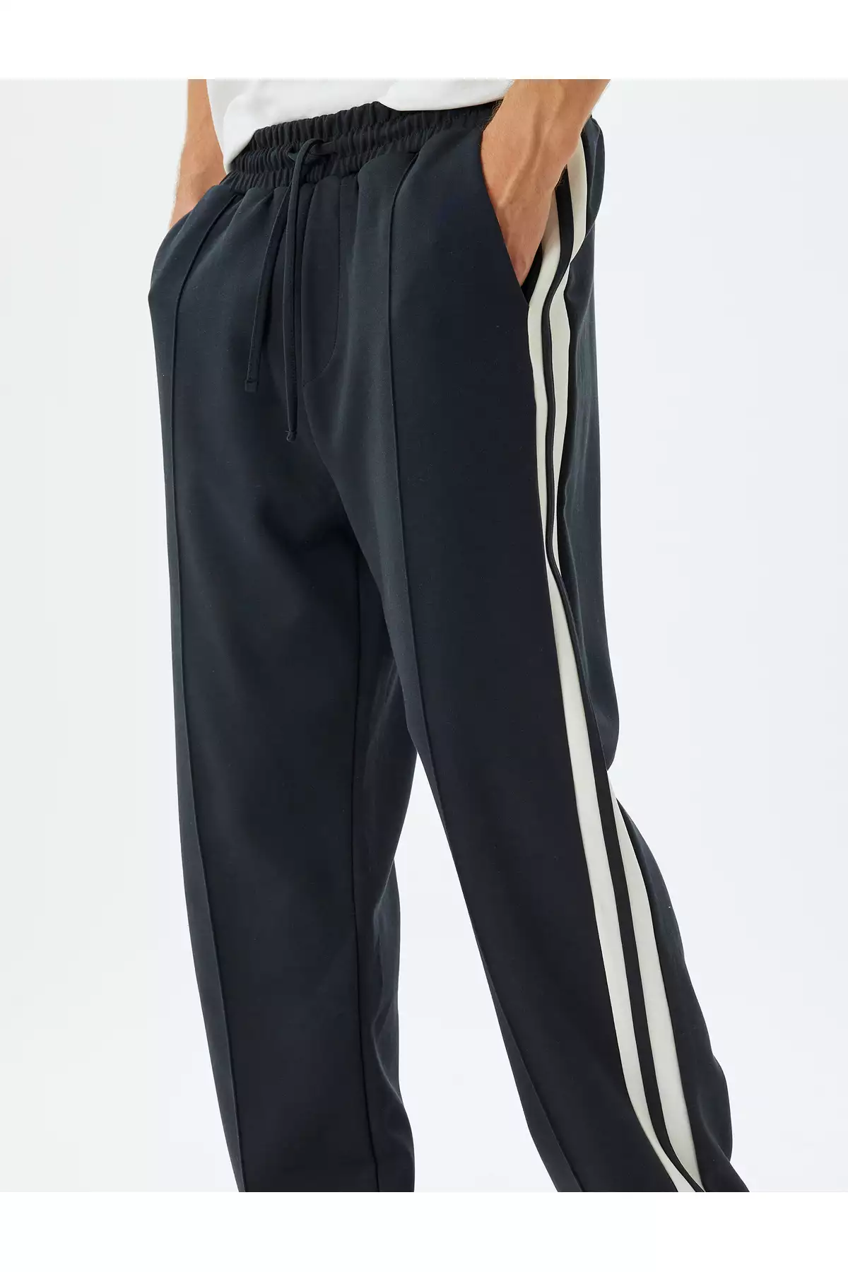 شلوار راحتی کتان با جزئیات جیب و بند دار برند Koton - 869686453