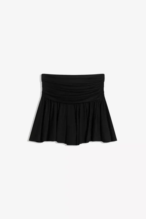 دامن مینی با نخ فلزی برند Bershka - 991090634