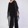 سرهمی مشکی با اکسسوری شيفون برای سایز بزرگ برند Nelly - 283914717