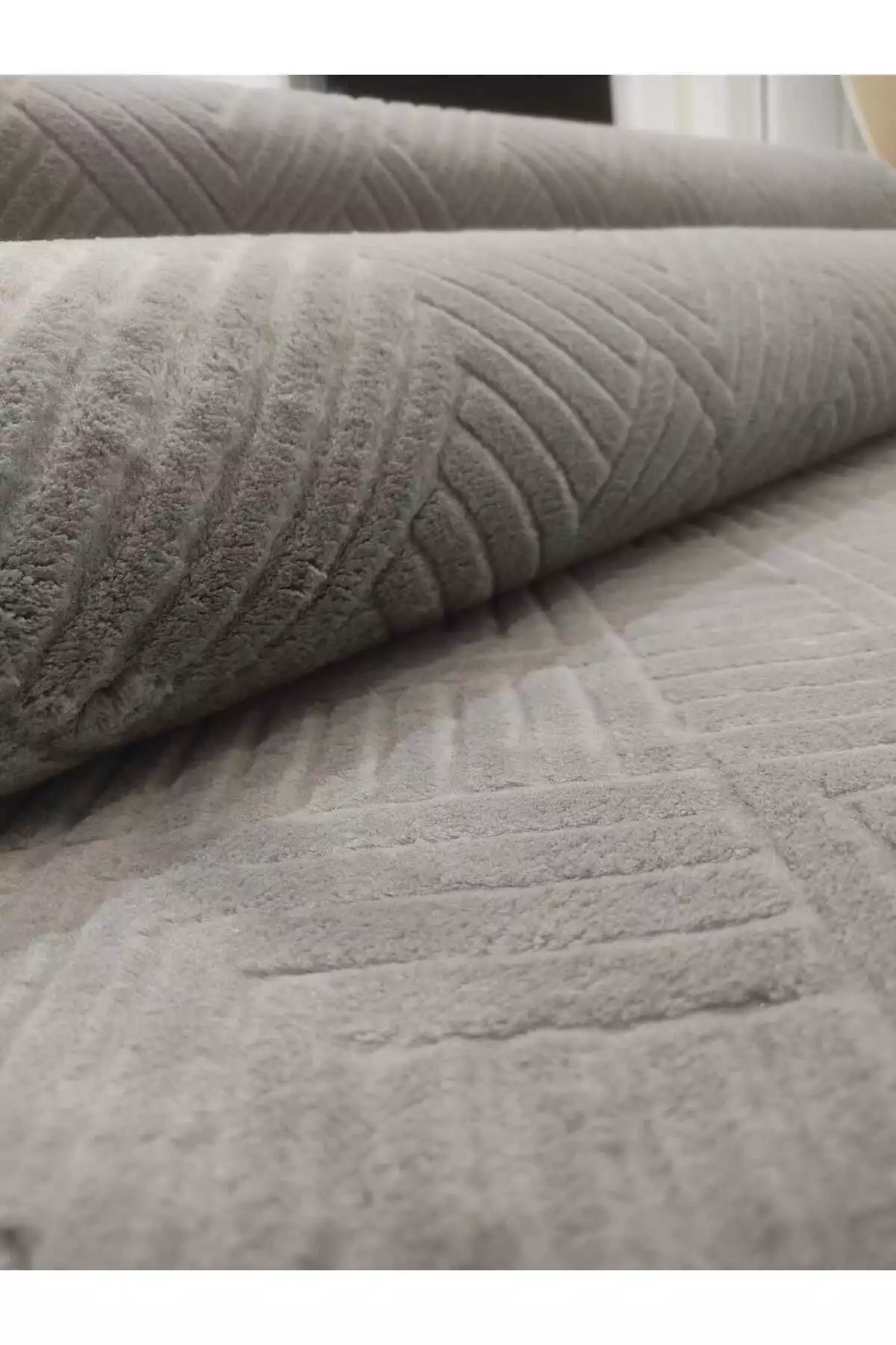 رولیف آدِن - فرش راهرو و سالن با پایه نرم، مناسب برای اتاق، سالن، کریدور و آشپزخانه - خاکستری برند Merinos - 797861083