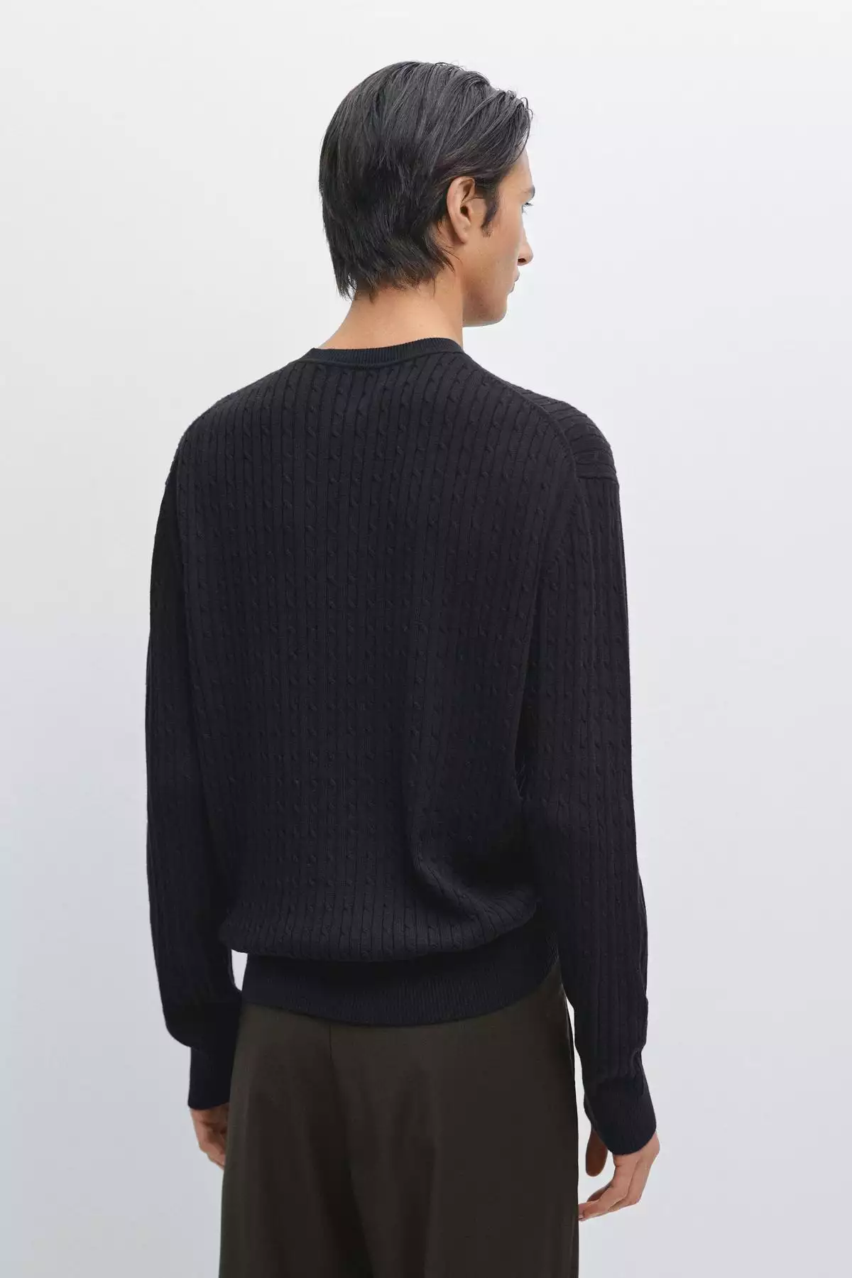 کنار بافتنی بافته شده از پنبه برند Massimo Dutti - 977920600