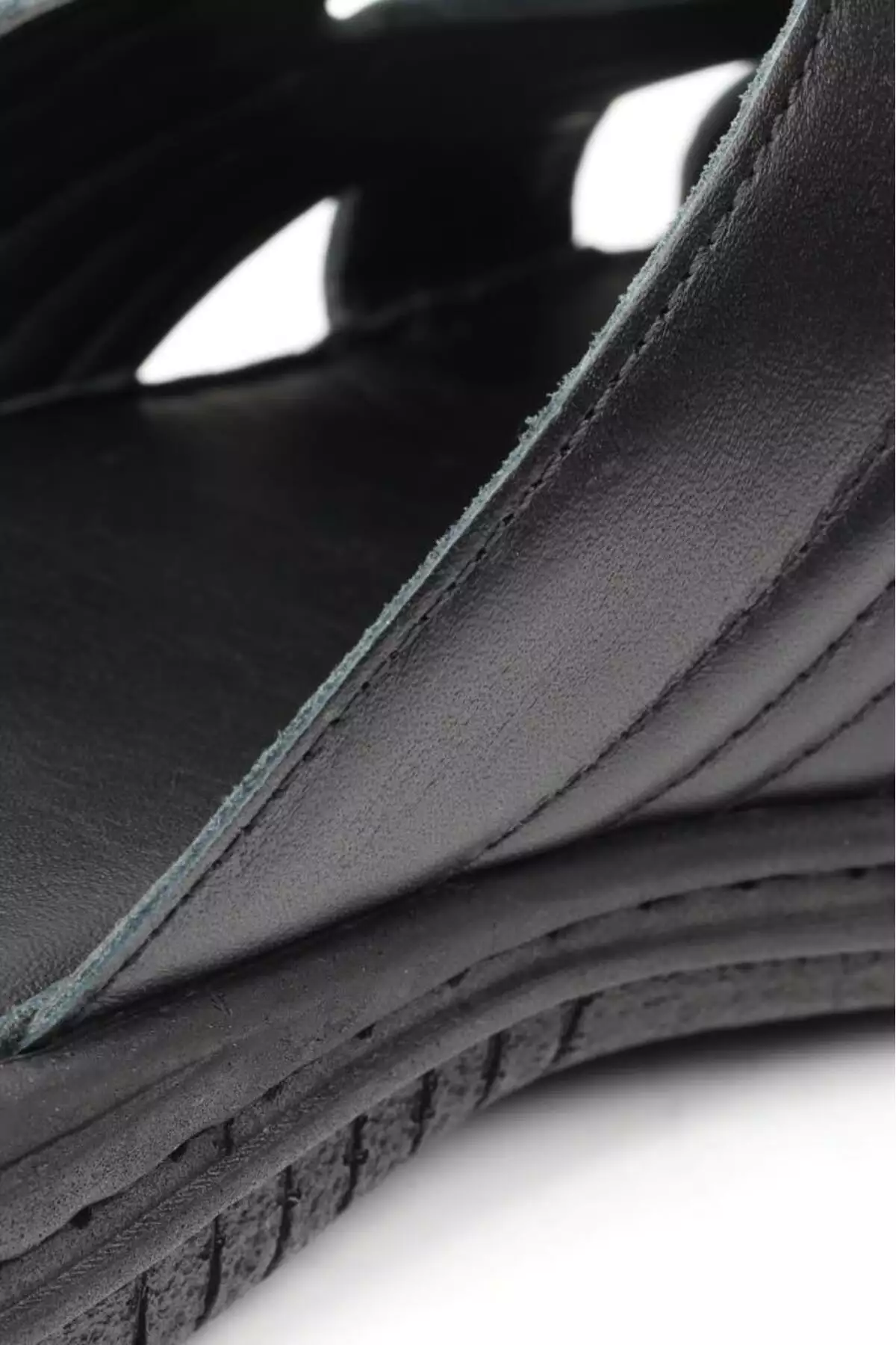ترلیک مردانه مشکی دلما با زیره آناتومیک از چرم طبیعی برند U.S. Polo Assn. - 865541587