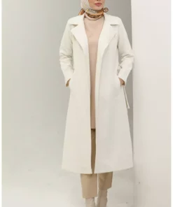 کاپشن کلاهدار کراواتی 5503-03 کرم برند sefamerve - 833440792