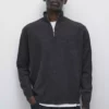 ژاکت با یقه ایستاده و زیپ دار برند Massimo Dutti - 991327850