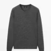 ژاکت بافتنی پشمی مرینو ۱۰۰% برند Massimo Dutti - 943650724