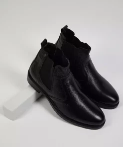 بوت مردانه توننی مشکی با طراحی راحت و از جنس چرم طبیعی برند Tonny Black - 776733387