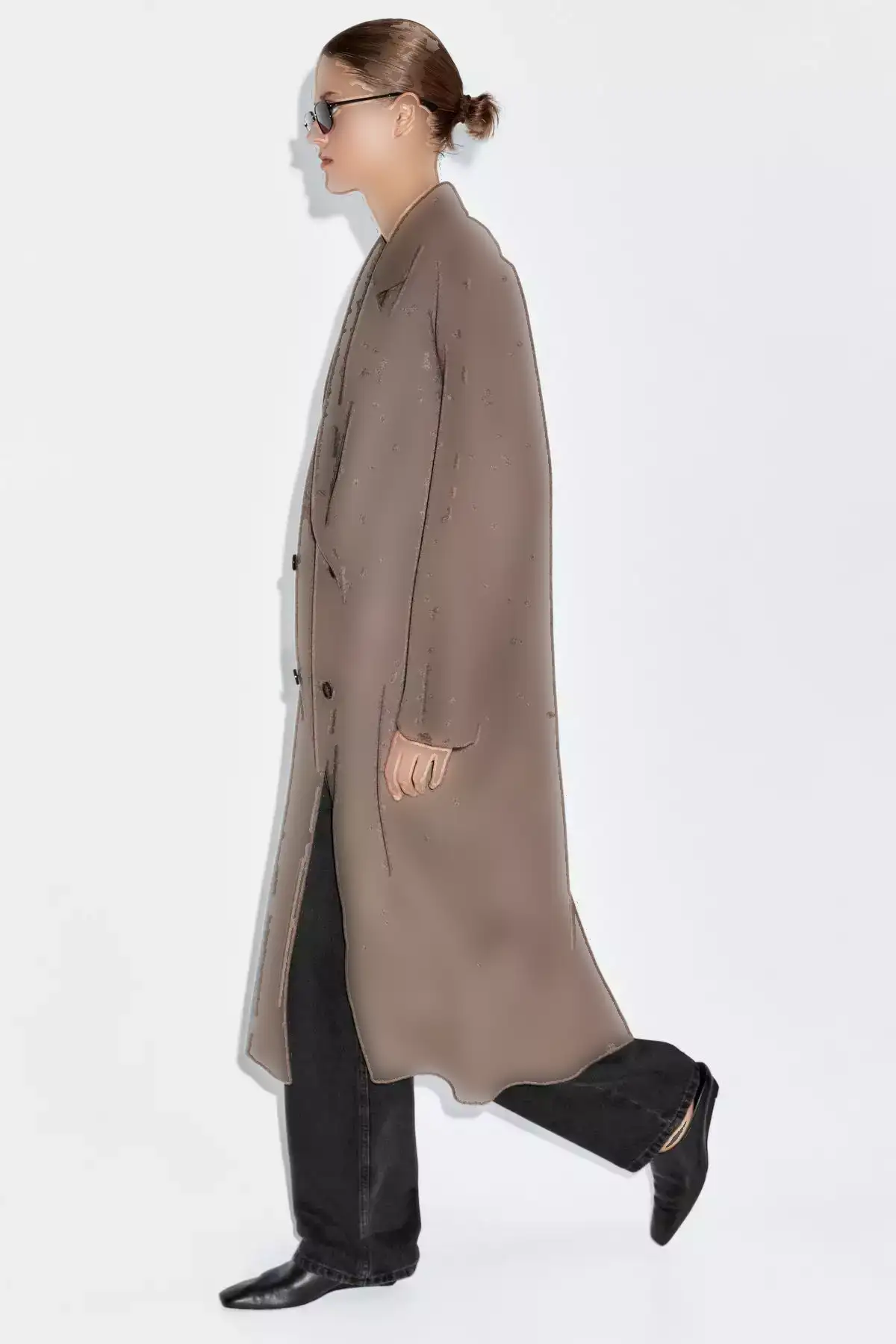 کابان کراوزه از ترکیب پشم بلند برند Massimo Dutti - 984284173