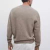 کاپشن دورگردنی با بافت ۱۰۰٪ پشم برند Massimo Dutti - 991327100