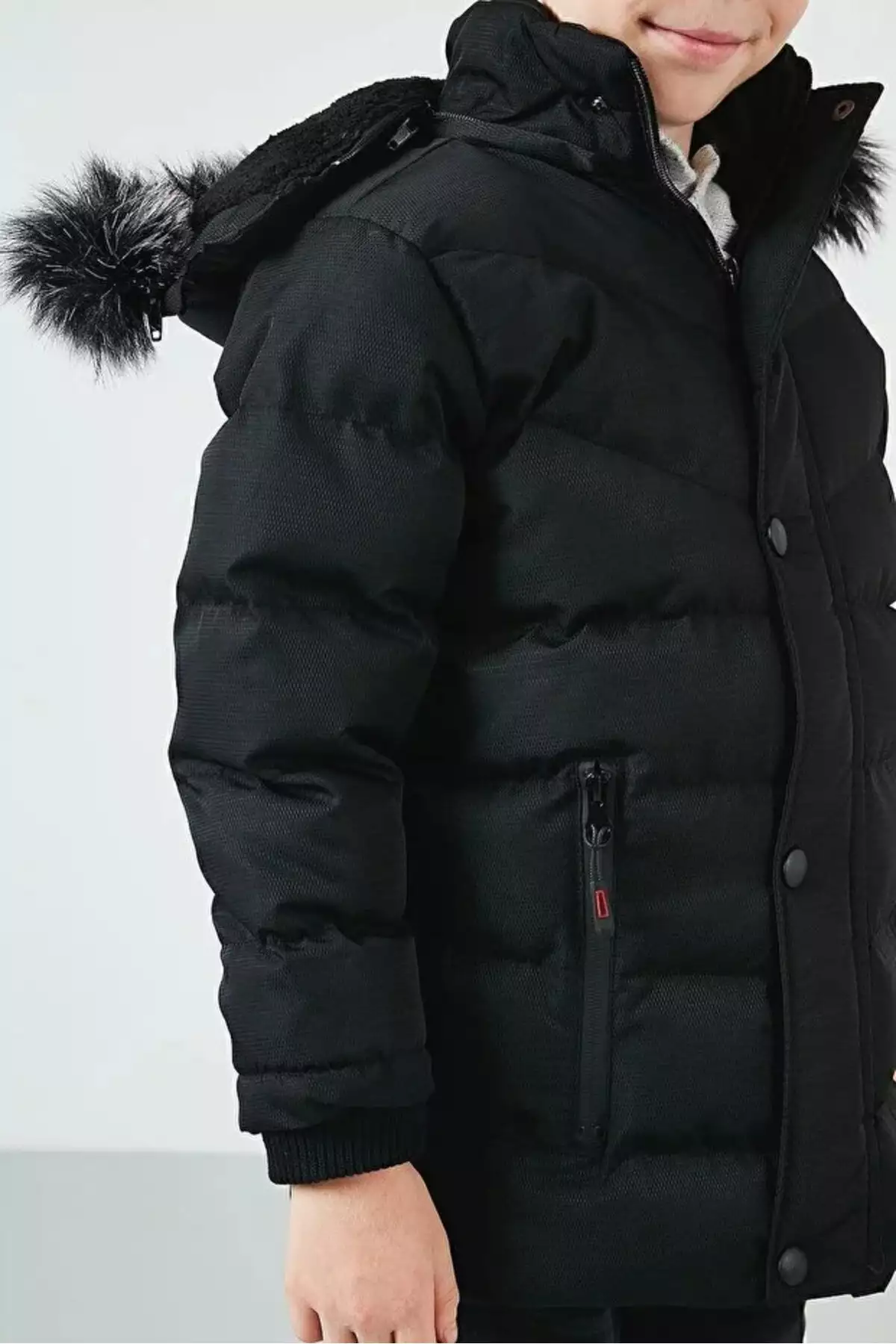 کاپشن پسرانه با کلاهی قابل جدا شدن و آستر پشمی خزدار برند FREE ARSLAN COLLECTİON - 992298832