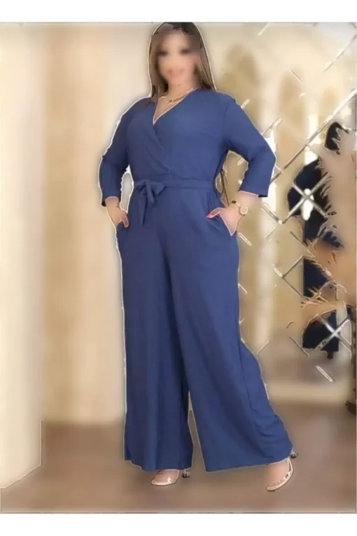 سرهمی یقه کراواتی سایز بزرگ برند MODAEFD - 887123415