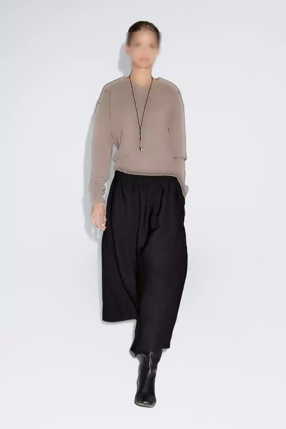 دامن میدی A شکل با کمر الاستیک برند Massimo Dutti - 1016780726