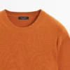 پلیور با یقه گرد از ترکیب پشم یان برند Massimo Dutti - 995471520