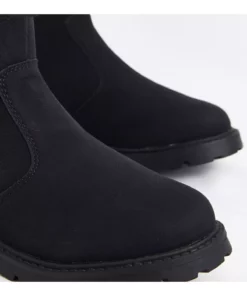 بوت بچگانه مردانه ال سی ویک کیو با زبانه کشی و زیپ کناری مشکی برند LC Waikiki - 994118376
