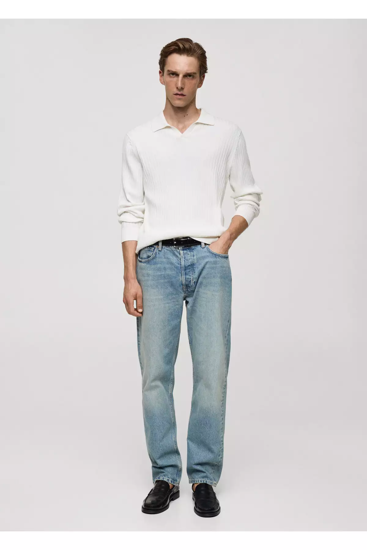 ک pulc سفید مردانه 77005983 برند MANGO - 932869275