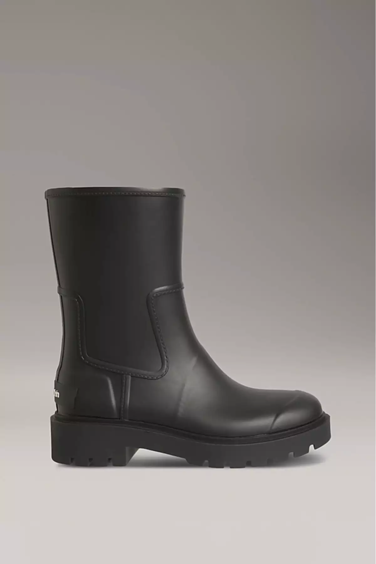 چکمه بارانی زنانه با کفی عاجدار و ضد آب - سیاه برند Calvin Klein - 1015481874