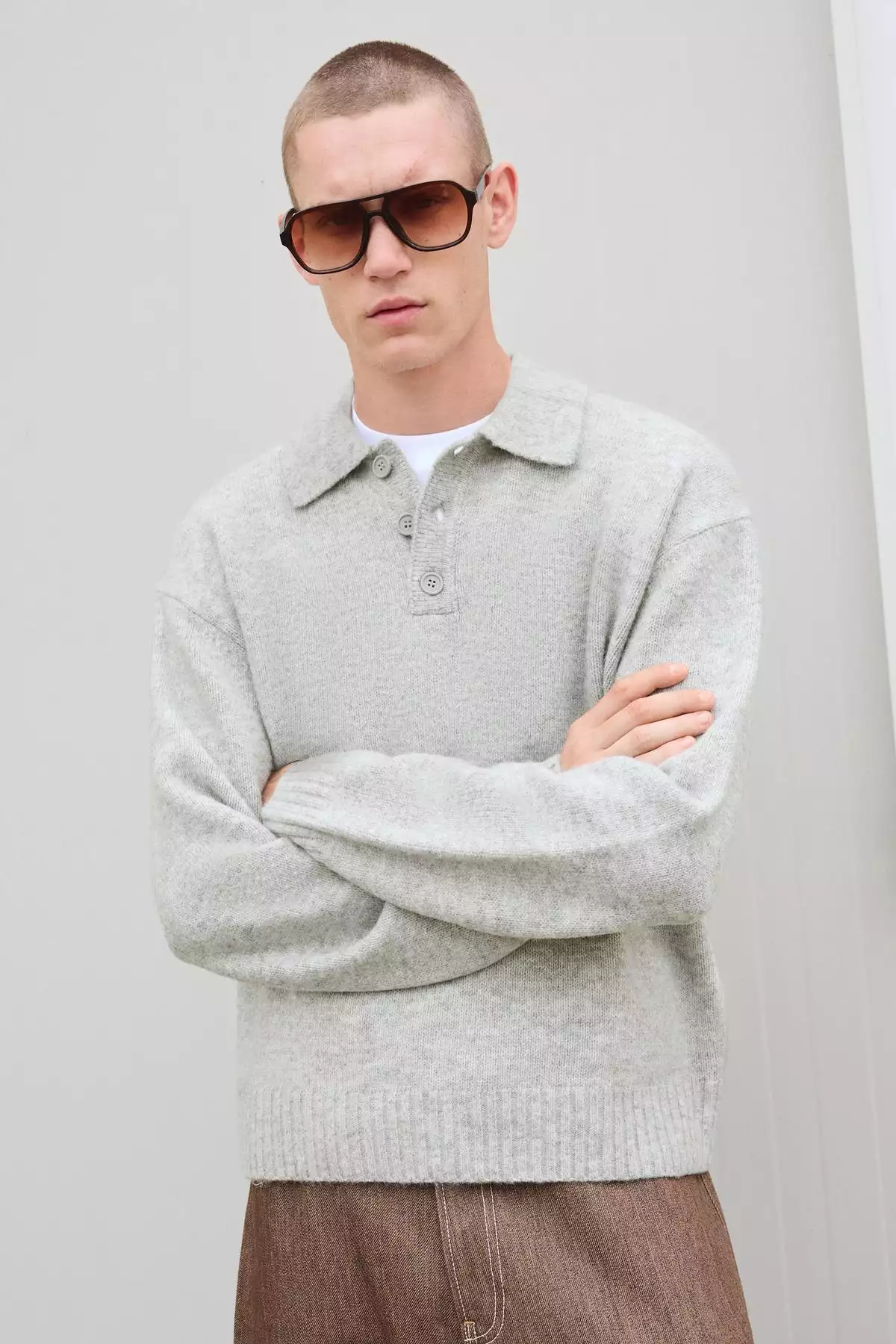 پولوشرت یقه دار برند Bershka - 977626535