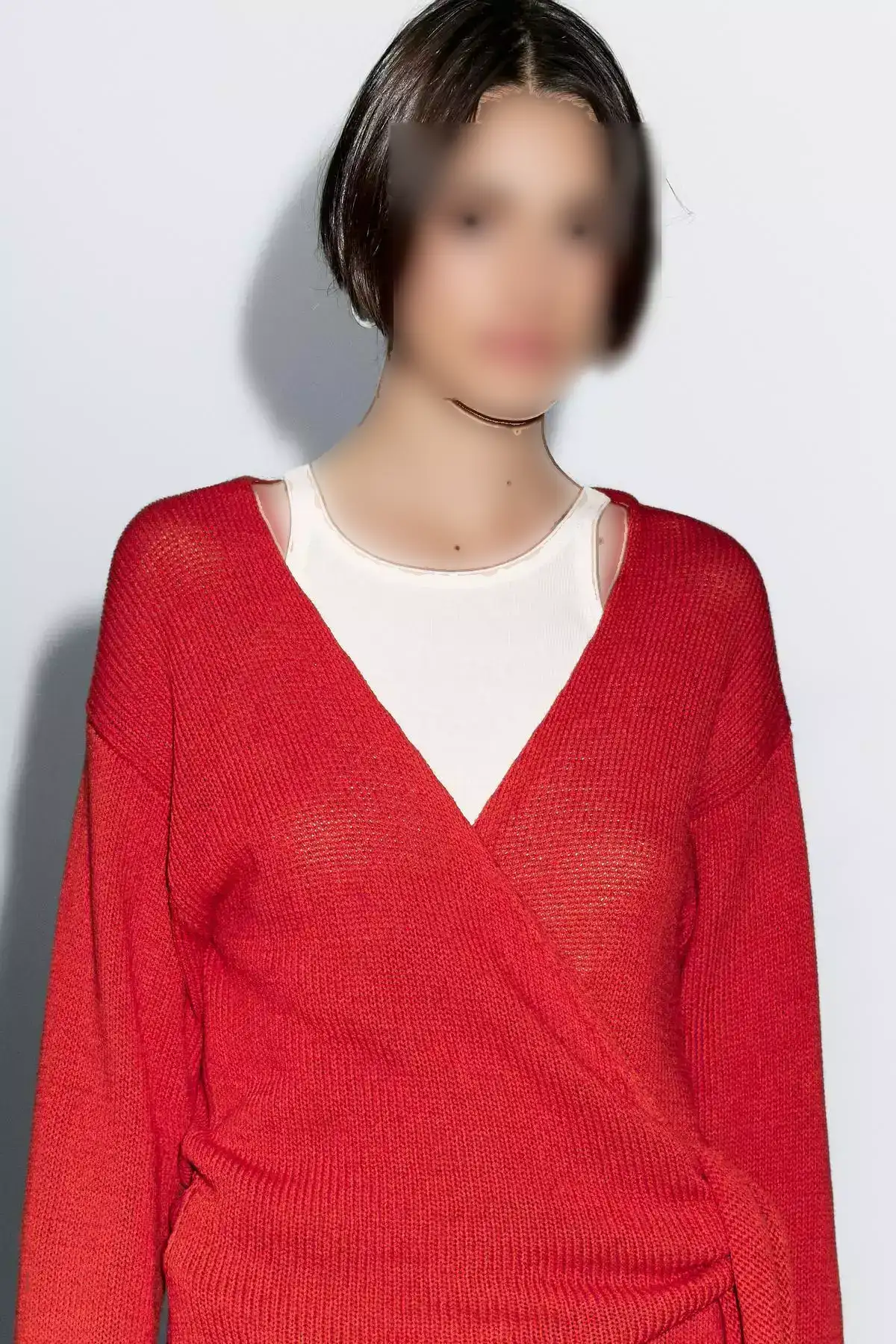 ژاکت بافتنی با جزئیات کمر برند Massimo Dutti - 951298433