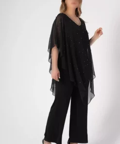شلوارک توری سیاه با مروارید برای سایز بزرگ برند Nelly - 283902412