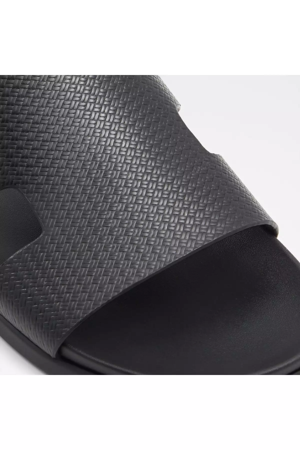 MONDI-IN - دمپایی تخت ساده چرم طبیعی مشکی مردانه برند Aldo - 917532510