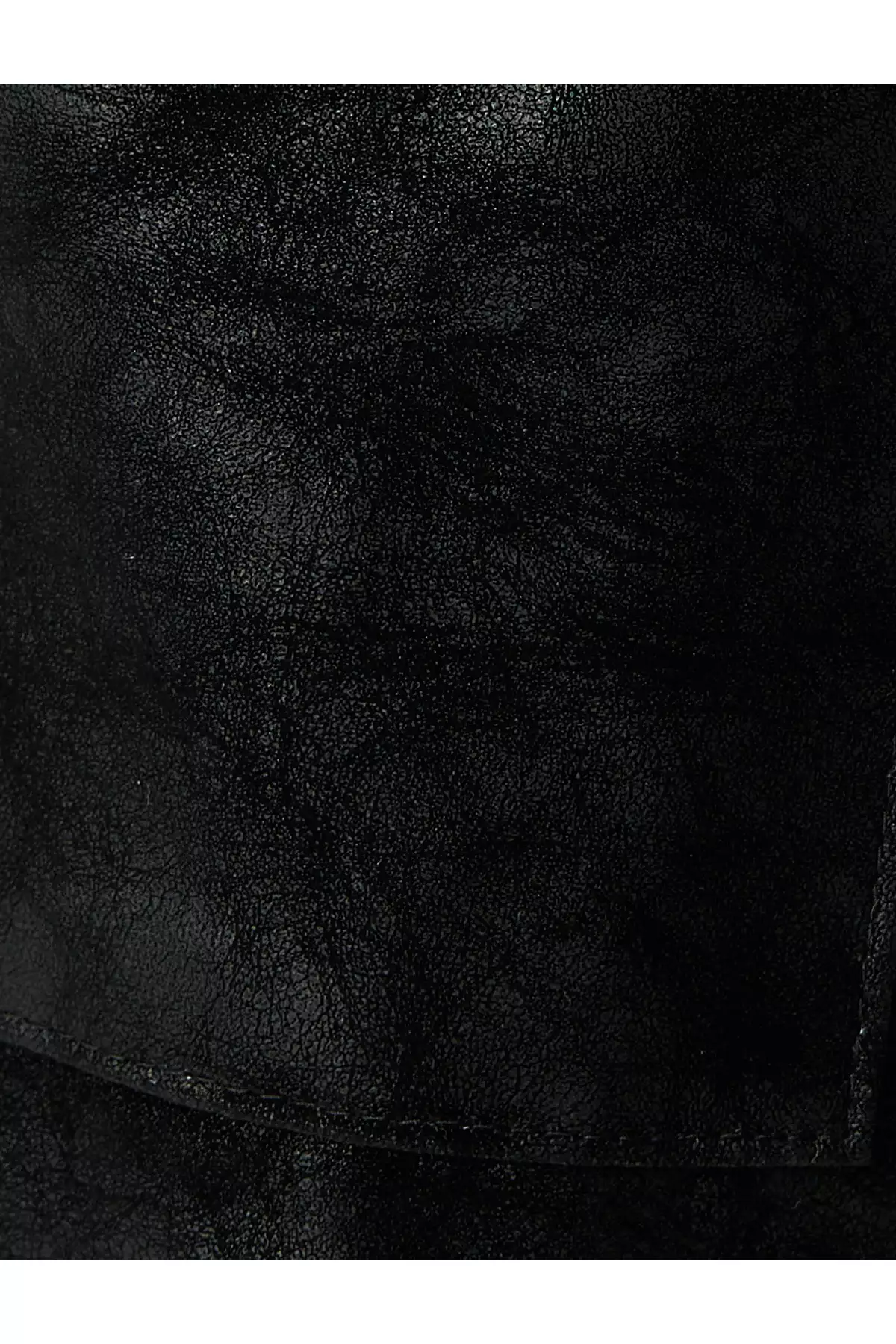 بارانی اورسایز چرم سونی با کلاه، کمربند دار، زیپ دار و جیبدار برند Koton - 923706532