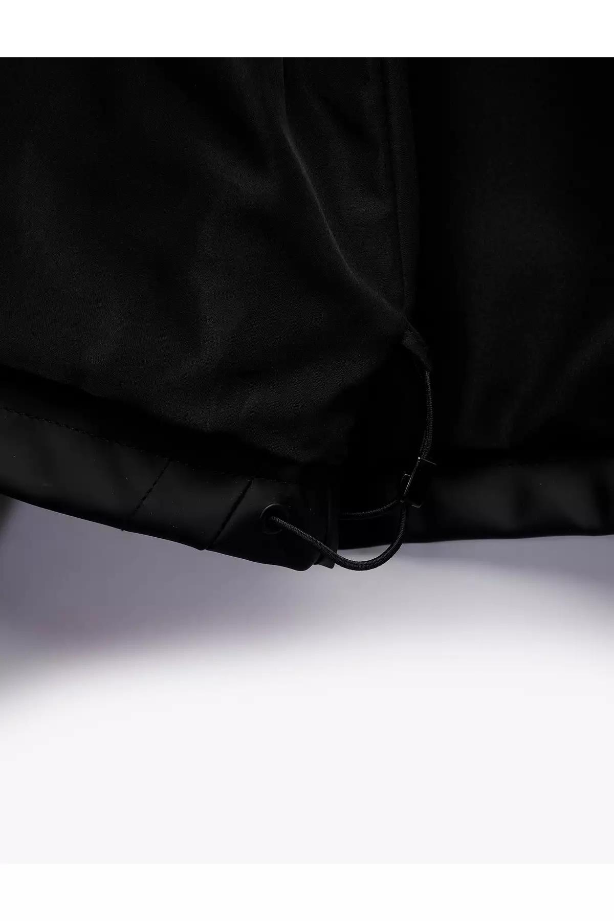 بارانی چرم مصنوعی با کلاه و آستینهای بلند و زیپ دار برند Koton - 991023785