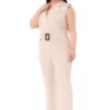 بادکنک بزرگ با کمربند و زیپ، رنگ بژ برند DISENTIS MODEST - 805364868