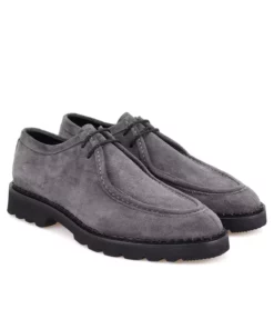 کفش روزمره چرمی مردانه ارینا گری برند Desa - 767719001