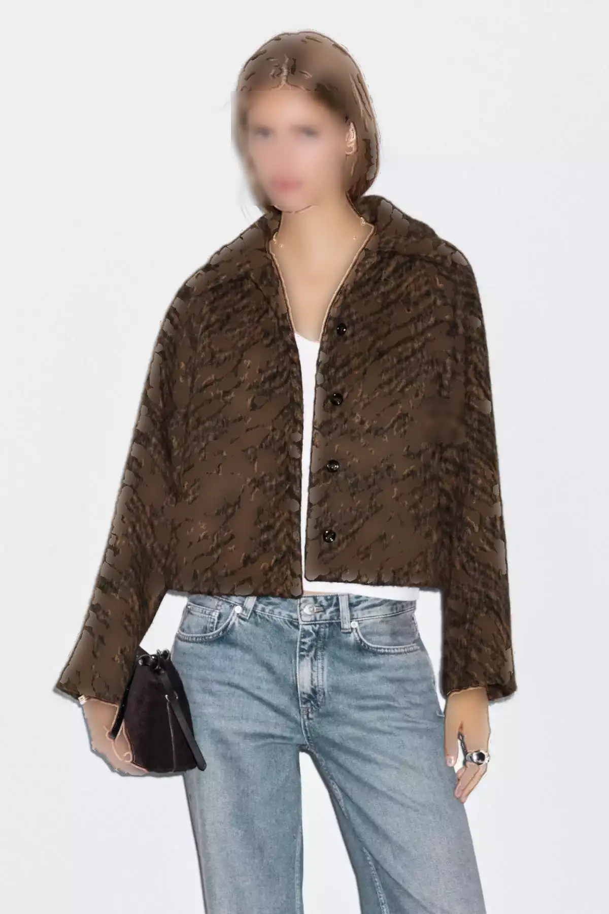 کابان کوتاه طرحدار برند Massimo Dutti - 974491805