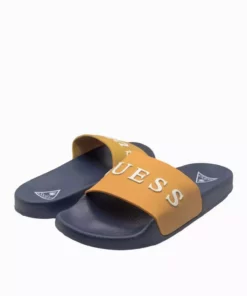 دمپایی با نوشته لوگو برند Guess - 942413518