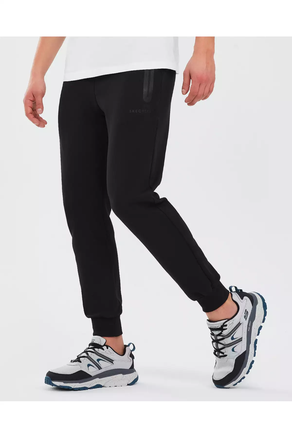 شلوار جگری مردانه M 2xi-lock Flex با جزئیات رنگ مشکی S221028-001 برند Skechers - 257186753
