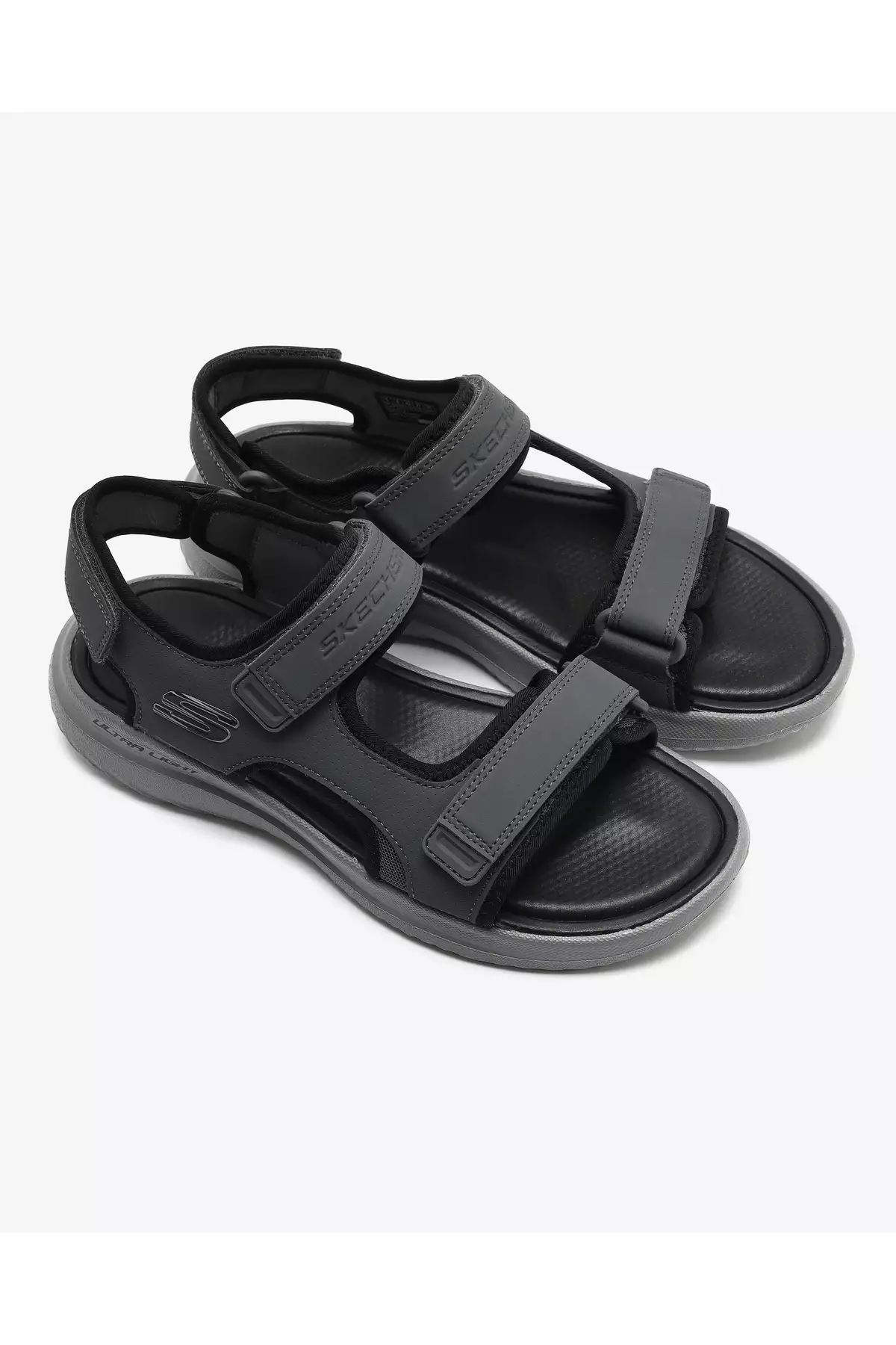 صندل باندر 2.0 - صندل مردانه خاکستری تاتون 232893 چار برند Skechers - 906090246