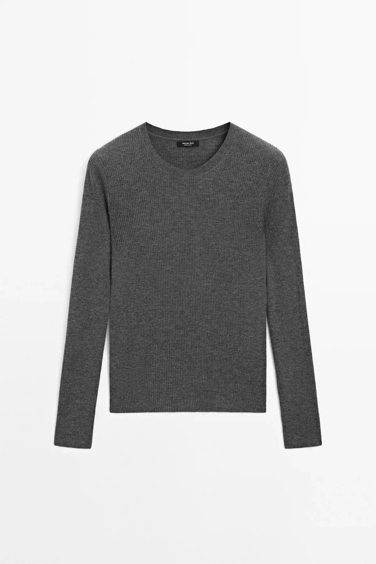 پلیور بافت ریب و پشمی برند Massimo Dutti - 959427664