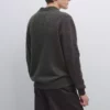 پولوشرت با یقه V و بافت کنترست دار برند Massimo Dutti - 991305250