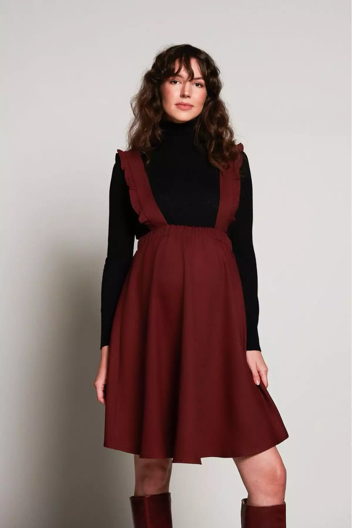 دامن بارداری سارلت بوردو برند Lyn Mama - 468395870