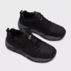 کفش ورزشی آرچ فیت با لوگو چرم مردانه مدل 204409 مشکی برند Skechers - 904104925