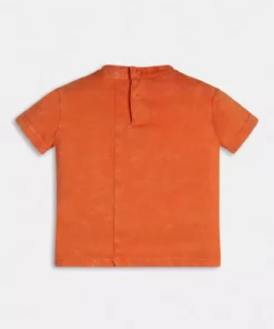 تی‌شرت بافت رنگی بچه‌گانه فیت معمولی از برند جی ام تی برند Guess - 941149612