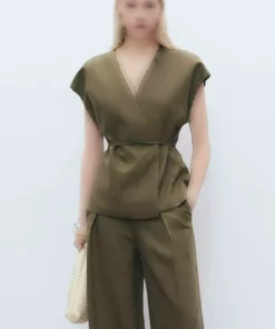 تیشرت کراس لیوسل برند MANGO - 937693226
