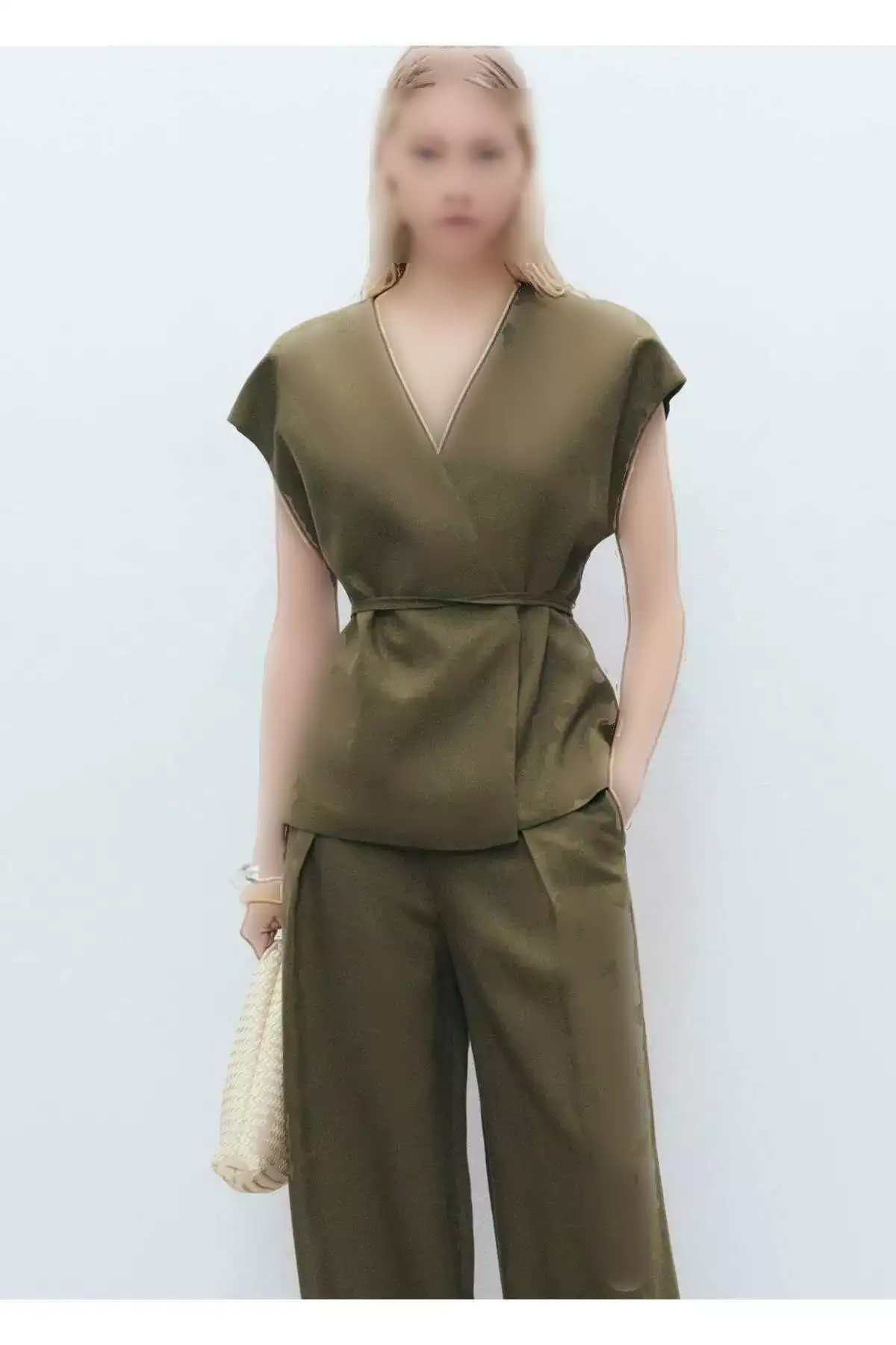 تیشرت کراس لیوسل برند MANGO - 937693226