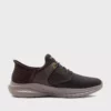 کفش روزمره مردانه اسلید-مکلین با ترکیب چرم 210890 شکلاتی برند Skechers - 1020237740