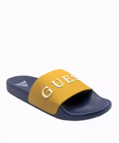 دمپایی با نوشته لوگو برند Guess - 942413518