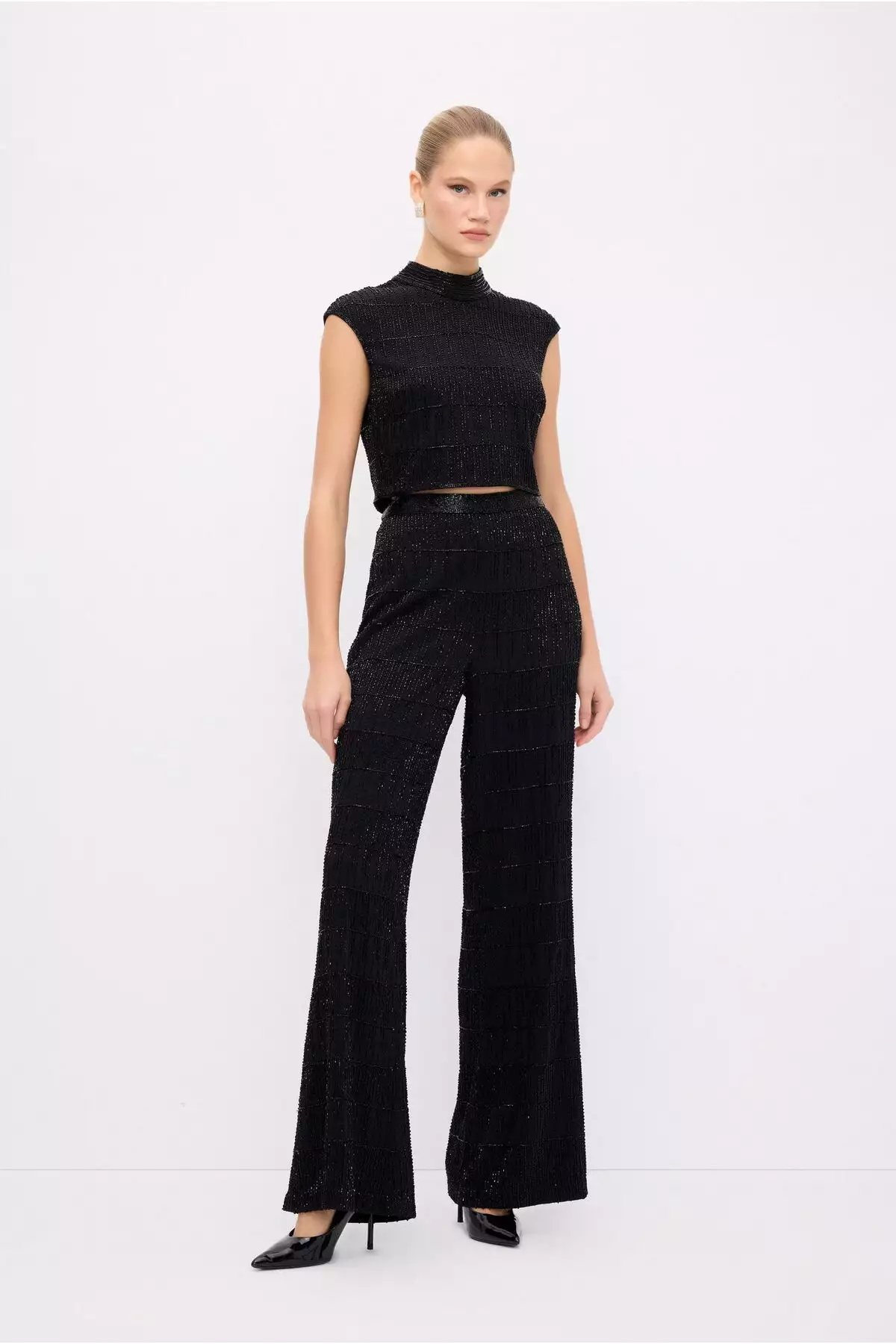 شلوار پاییزه زوم شب با طراحی برجسته برند adL - 955430819