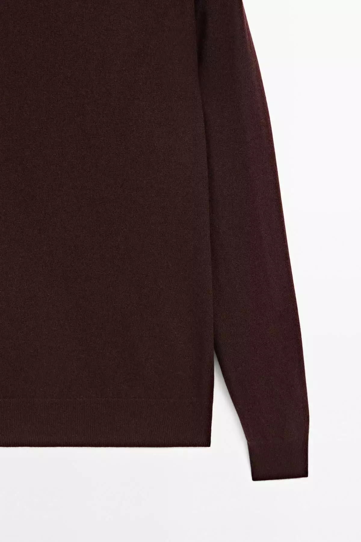 کاپشن گردن بیسیک با ترکیب پشم یونو برند Massimo Dutti - 966067947